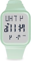 Kinderhorloge - 50m waterdicht - alarm - stopwatch - kalender - achtergrondverlichting - dual-tijd - 5-17 jaar.