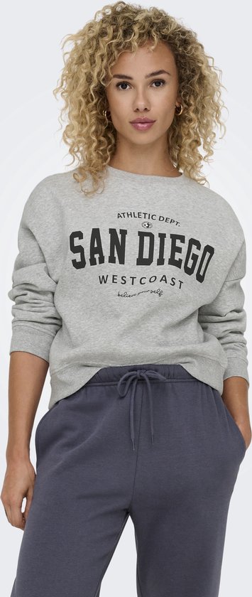 ONLSWEAT LIFE L/ S CREW O.SIZE STATE NOOS