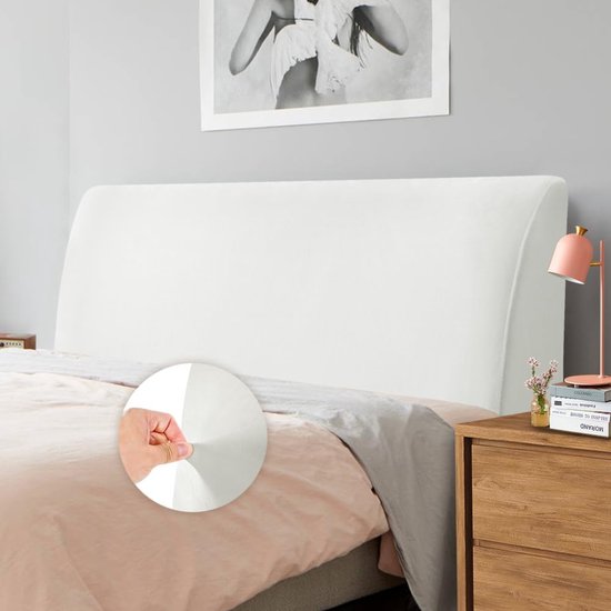 Housse de tête de lit extensible, protection contre la poussière, 180 cm - 200 cm