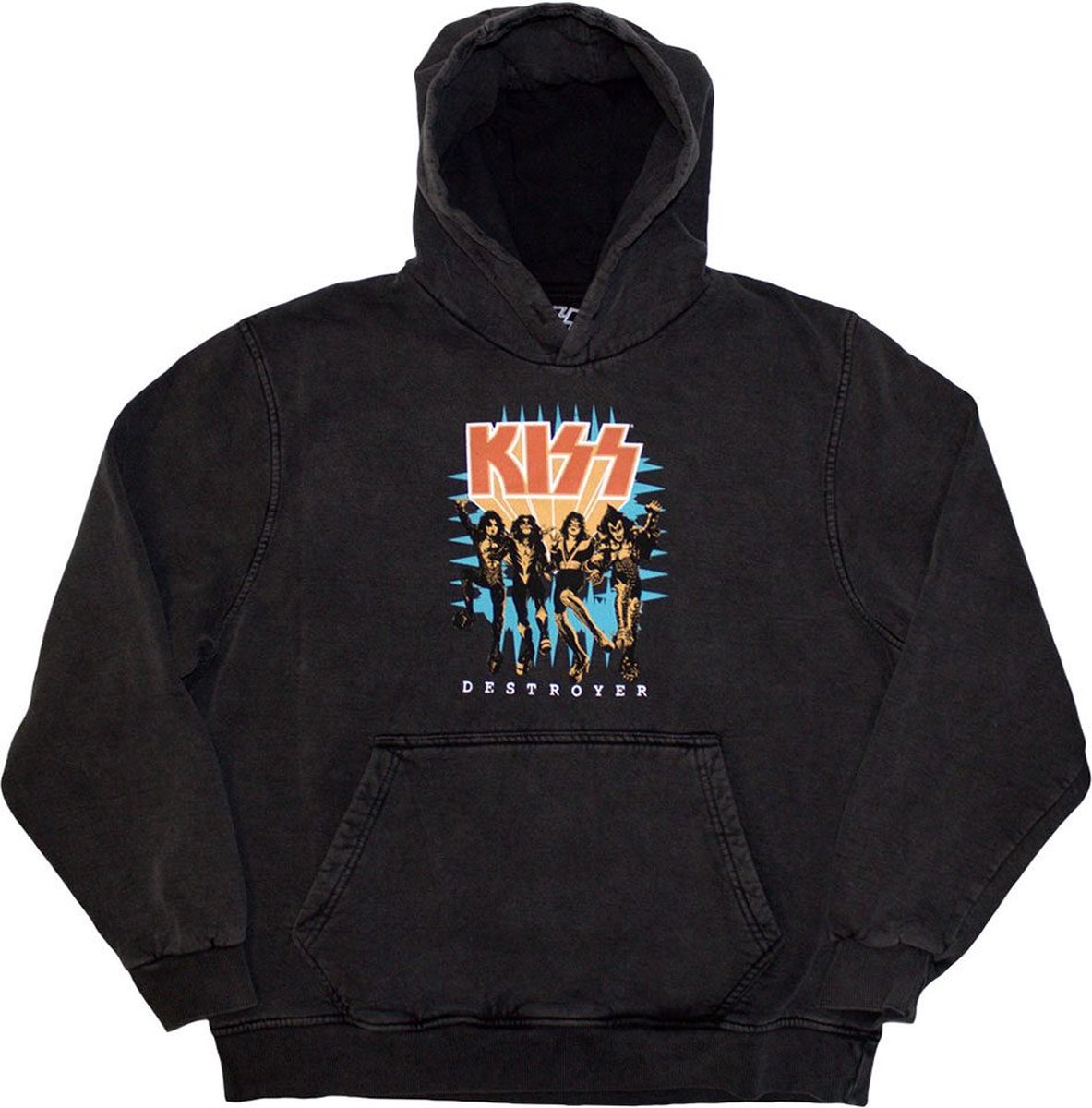 Kiss - Destroyer 3D Logo Hoodie/trui - M - Grijs