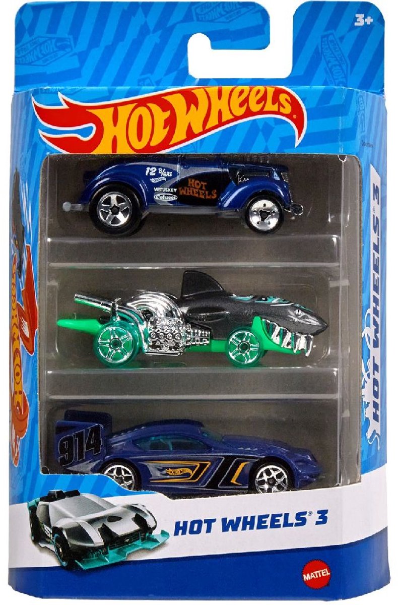 Hot Wheels Diecast 3 pak autoset — afbeelding 23