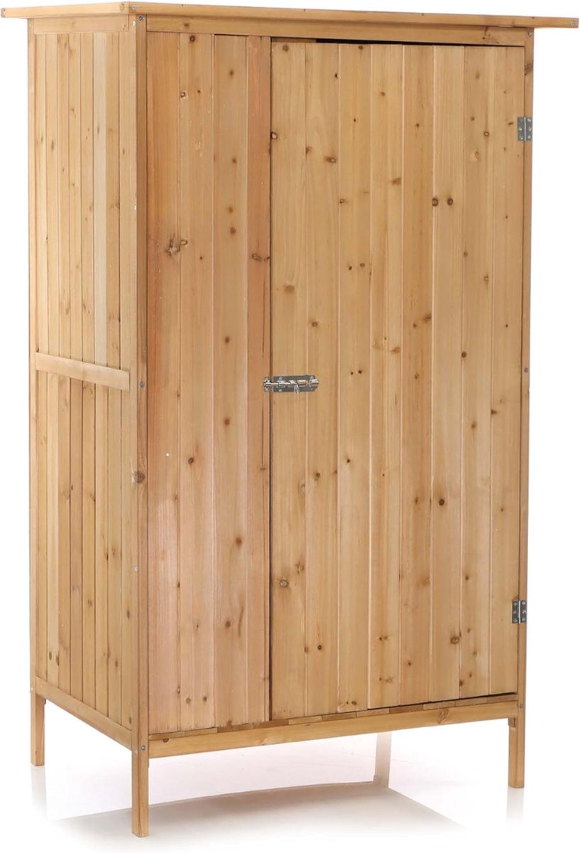 DD Tuinhuis Hout - Blokhut - Tuinhuisje - Gereedschapshuisje - 92x57x154cm - Natuurlijk