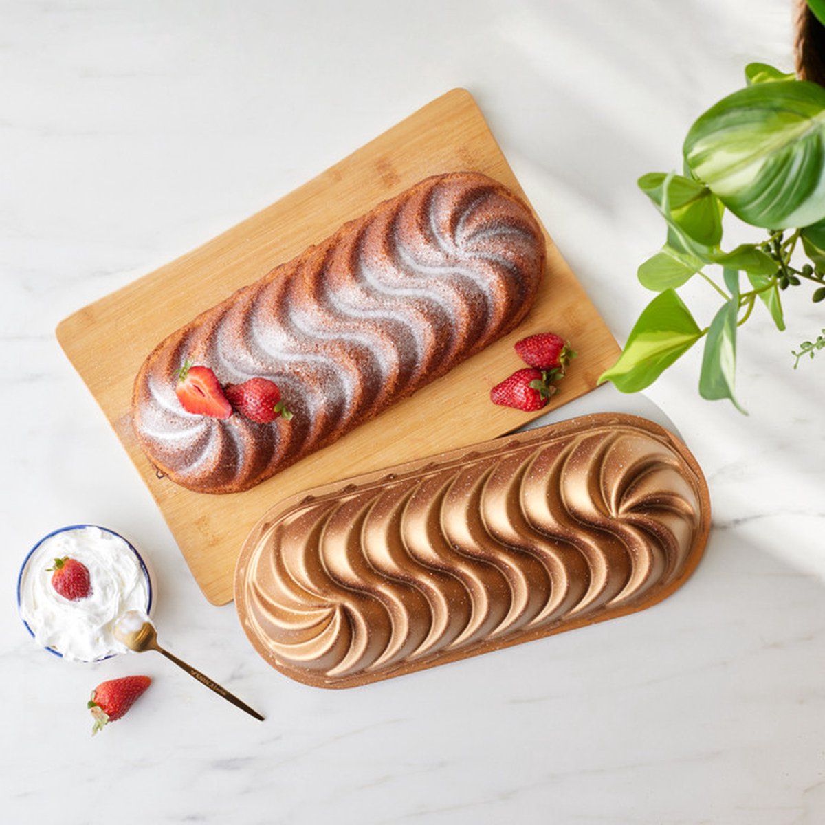 Karaca Cake Pro - Gegoten Bakvorm - Goud - 35 cm