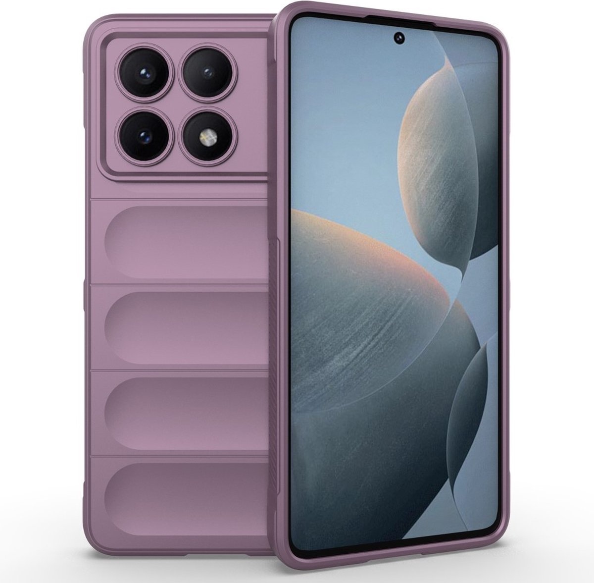 Coverup Hoesje - Geschikt voor Xiaomi Poco X6 Pro 5G Hoesje - Coverup Hands-On Rugged Back Cover - Paars