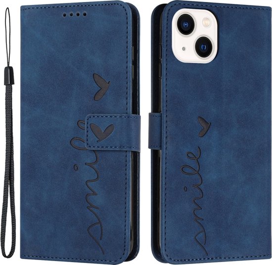 Coque iPhone 15 - Coverup Smile Book Case - Blauw