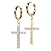 Boucles d'oreilles Boucles d'oreilles avec pierres incrustées d'or