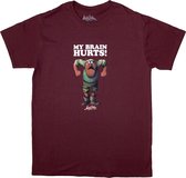 Monty Python - My Brain Hurts Heren T-shirt - XL - Rood