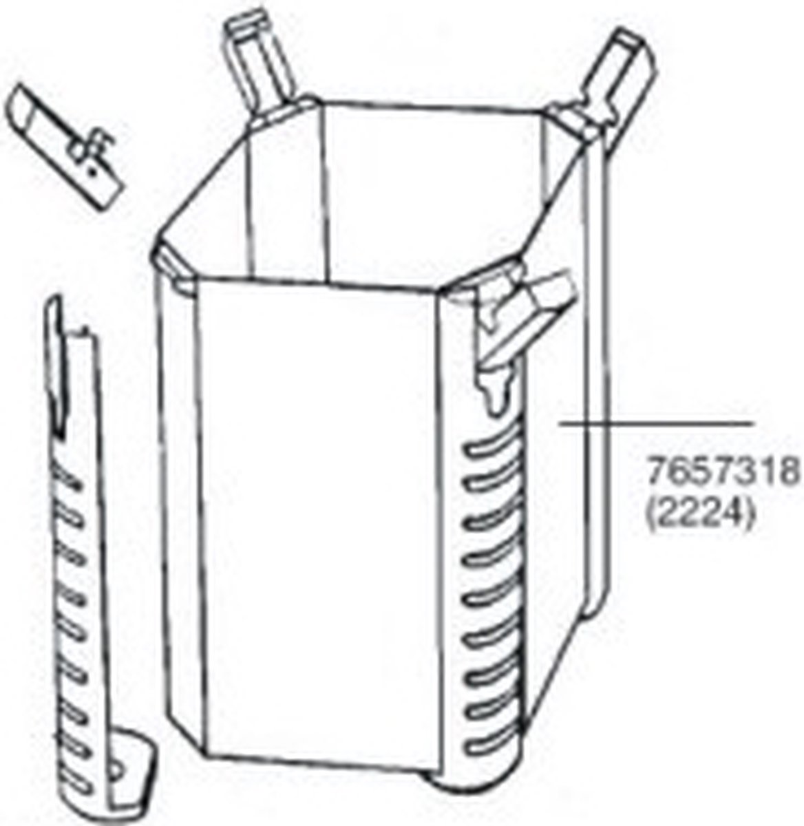 Eheim filterpot voor 2224