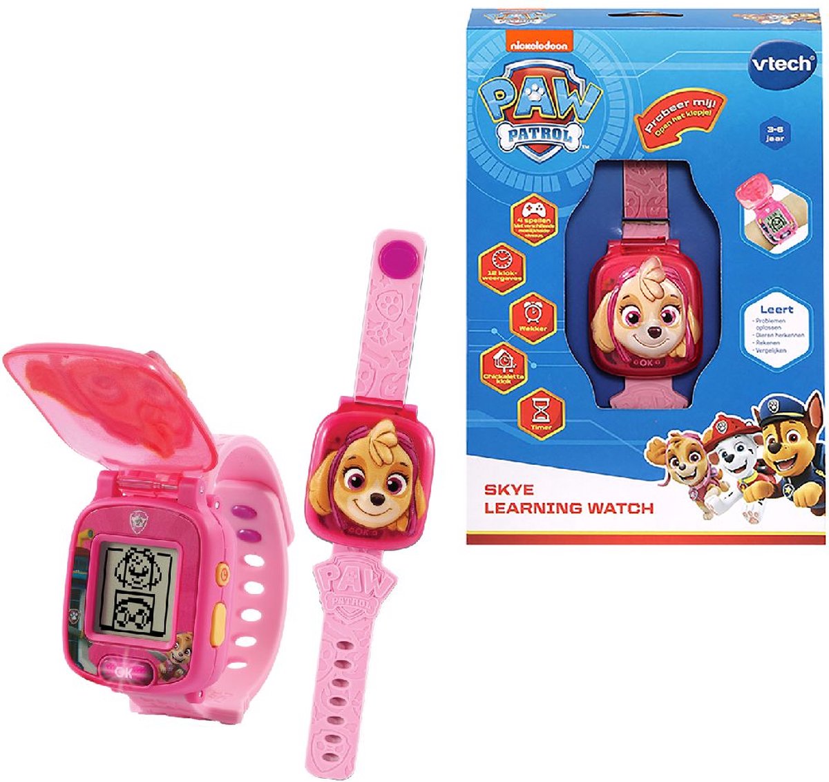 VTech PAW Patrol Skye Learning Watch - Educatief Speelgoed - Maak Kennis met Cijfers en Problemen Oplossen - 3 tot 7 Jaar — afbeelding 16