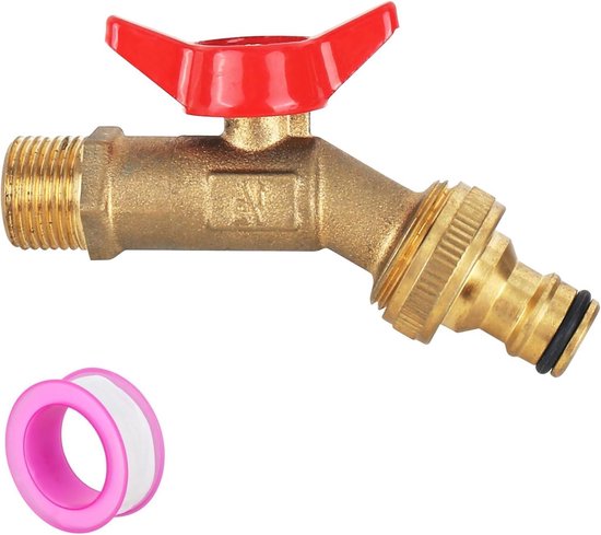 universele waterkraan voor de tuin / tuinkraan 1/2'' tot 2*3/4'' (2 stuks universele waterkraan voor de tuin / tuinkraan 1/2'' tot 2*3/4'' (2 stuks