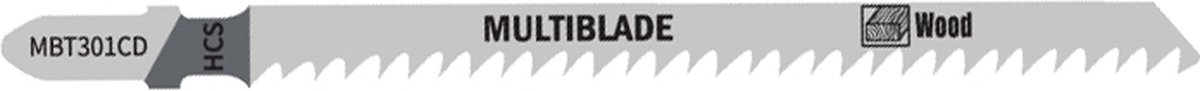 Multiblade MBT301CD Decopeerzaagblad, hout, splintervrij Grof 115mm