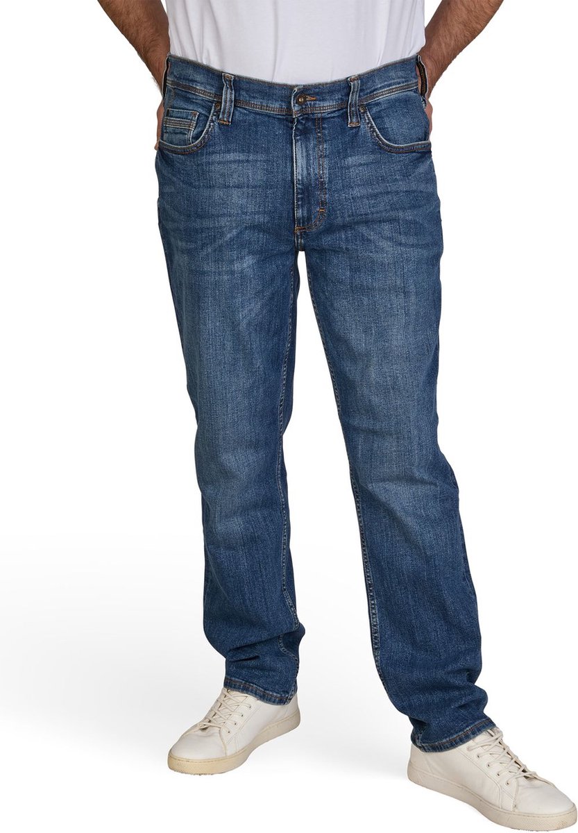 Mustang Heren Jeans Broeken Washington regular/straight Fit Blauw Volwassenen Denim Jeansbroek