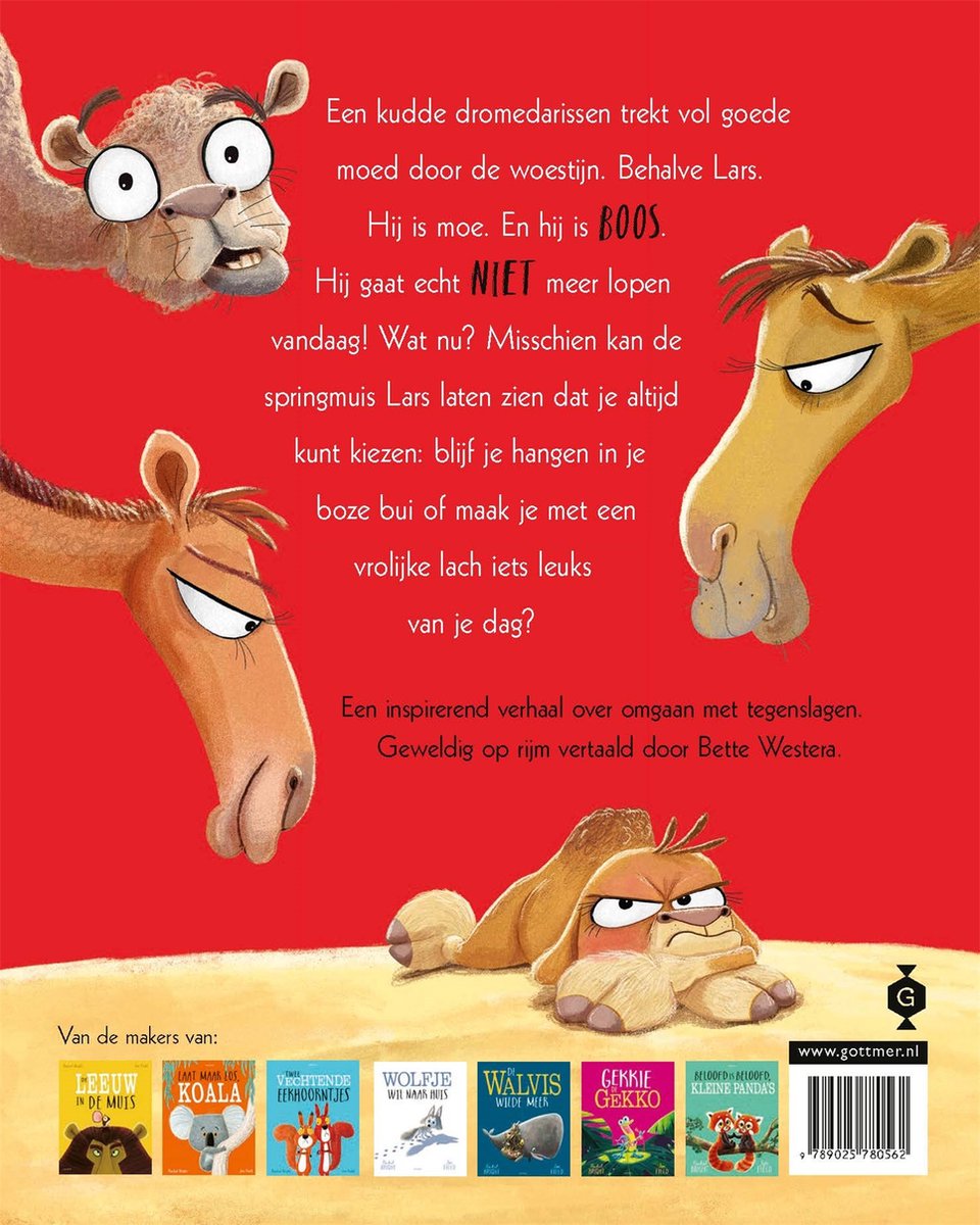 Lars de dwarse dromedaris - back cover