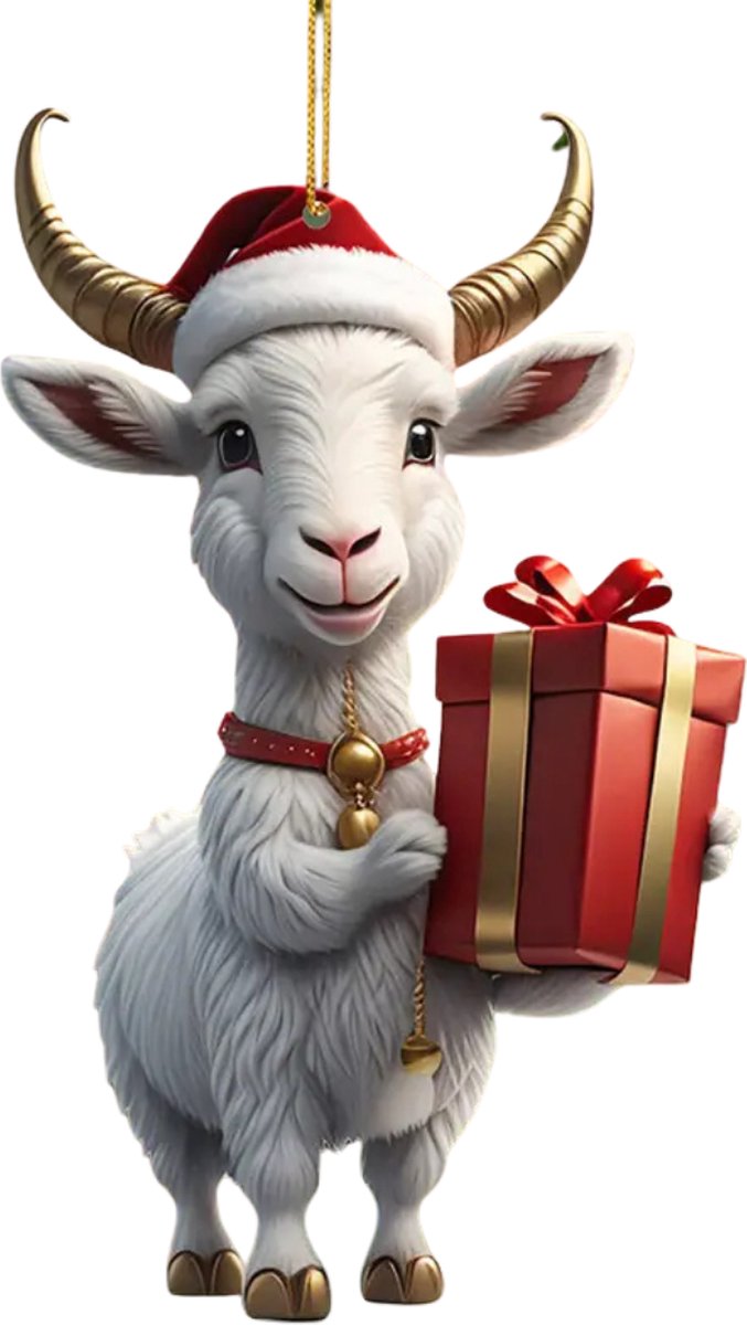 Bovista Kerstballen - Kerstversiering - Acryl - Schaap - Feestelijke Decoratie - 10 Stuks