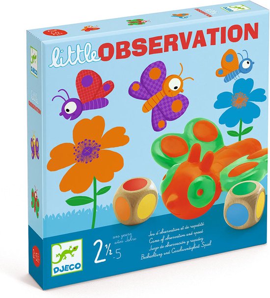 Djeco Little Observation gezelschapsspel - Observatie- en snelheidsspel - 2.5-5 jaar