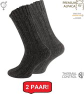Werksokken heren 39 42 - Noorse sokken - Thermo - Alpaca wol grof gebreid