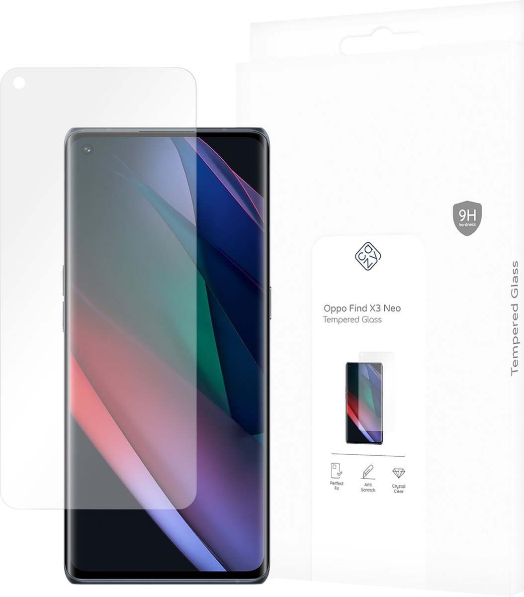 Cazy screenprotector geschikt voor OPPO Find X3 Neo - Screenprotector Gehard Glas