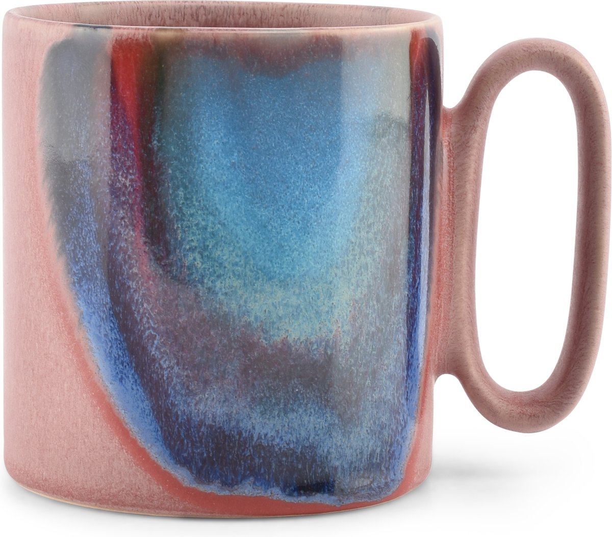 Salt & Pepper Beker 39cl pink/rainbow Paint (Set van 4)
