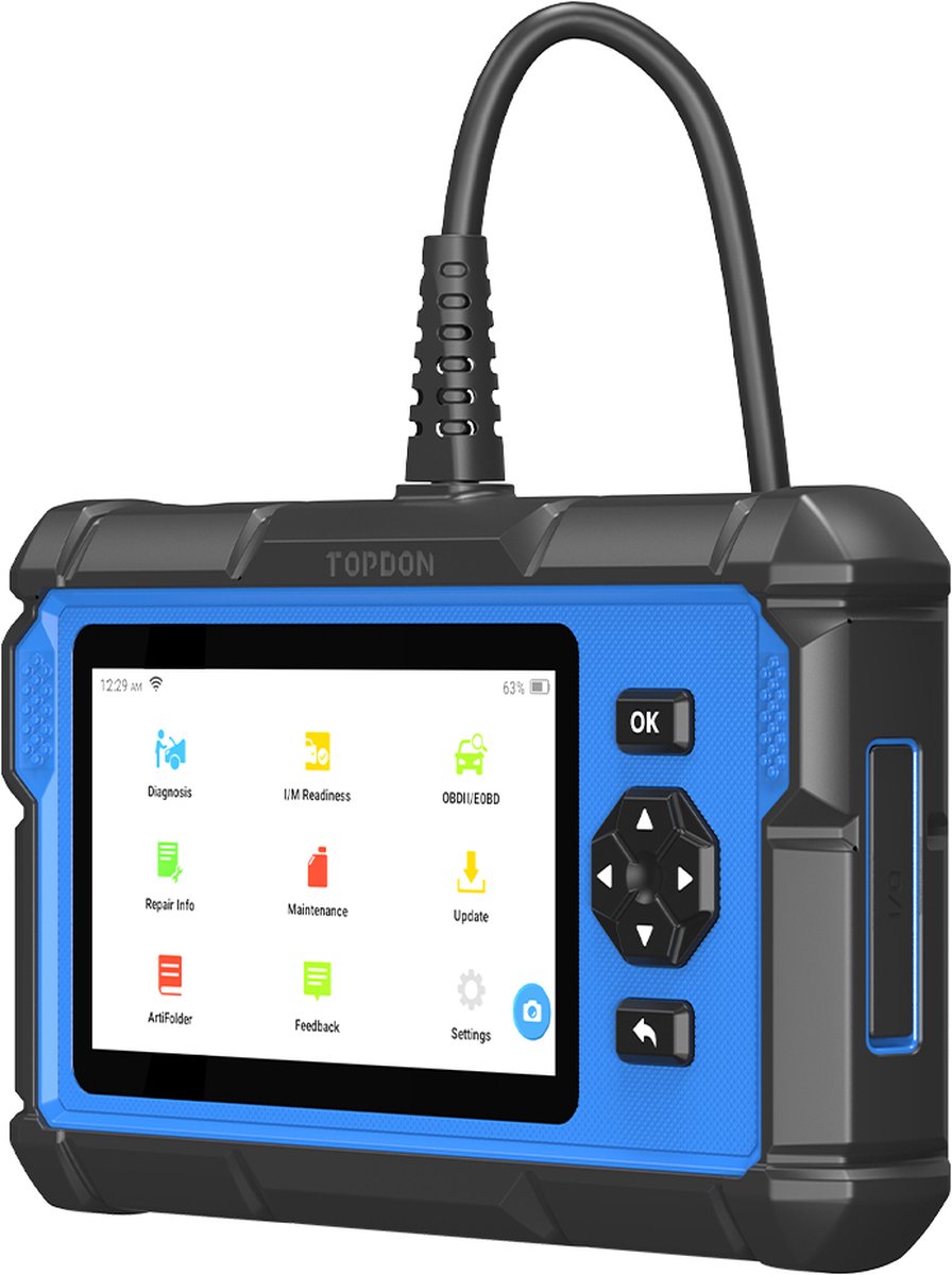 Topdon ArtiDiag600S Uitleesapparaat - 9 speciale functies - OBD2 scanner - Gratis updates - ABS/SRS/EGR - Engels thumbnail 2