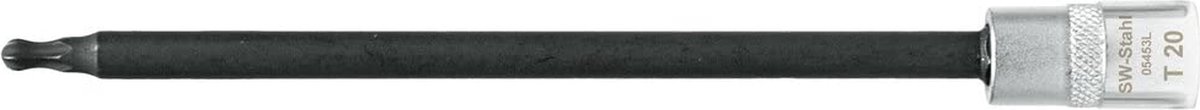 SW-Stahl 05453L schroevendraaierbit, 1/4", T-profiel, T20, met kogelkopschroevendraaierbit voor Torx I zeskantinzet