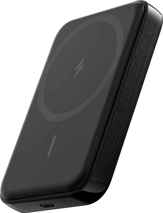 Anker 321 - Magnetic Battery (PowerCore Magnetic 5K) - 5,000mAh Magnetic Wireless Portable Charger - Compatible with iPhone 14/14 Pro/14 Plus/14 Pro Max, iPhone 13 and 12 Series