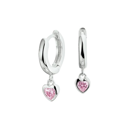 Yep! - Boucles d'oreille à clapet Coeur Zirkone - Argent