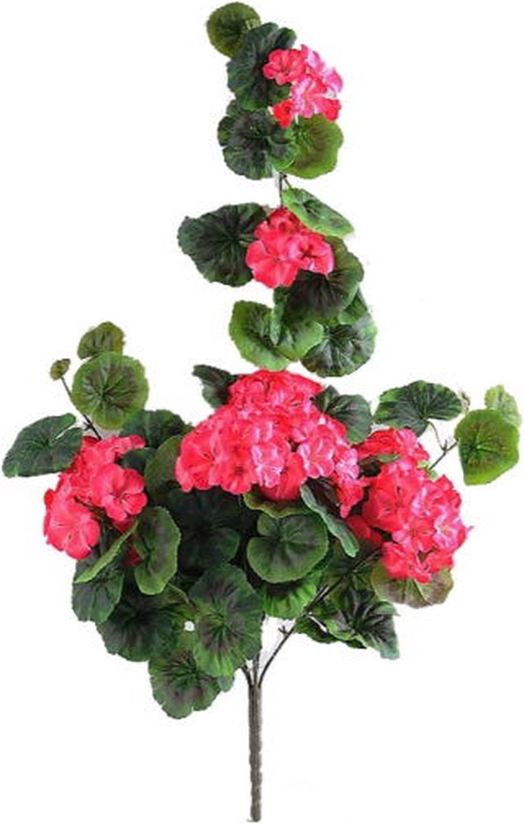 Buitengewoon Boet Kunstbloem geranium 70 cm, donkeroze Buitengewoon de Boet