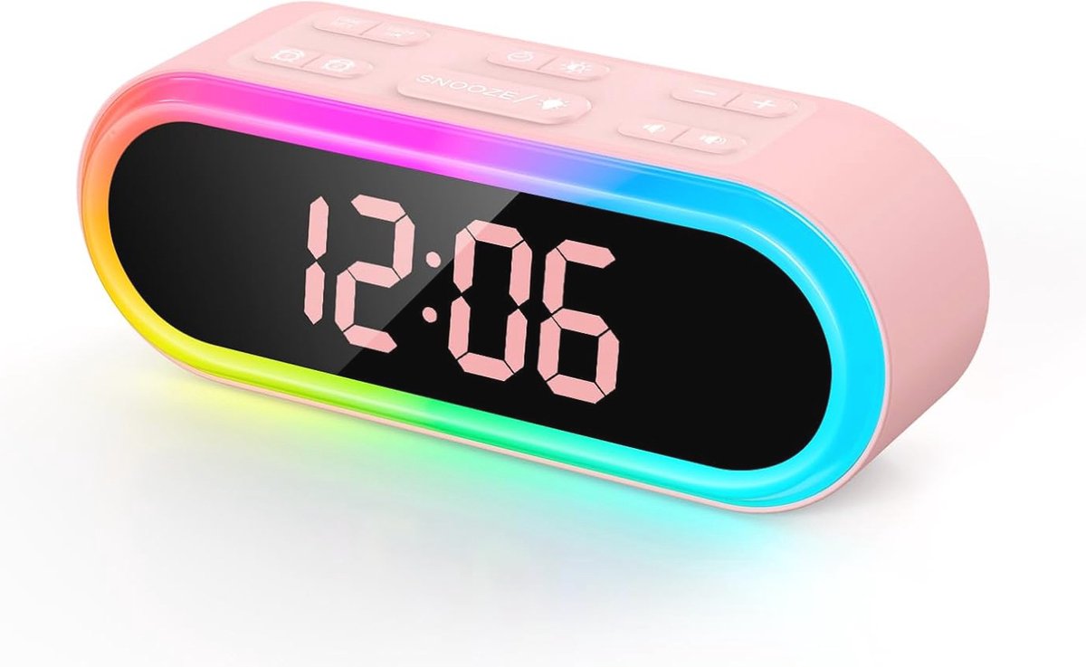 Digitale Led-Wekker met Nachtlampje en Dubbele Alarmfunctie