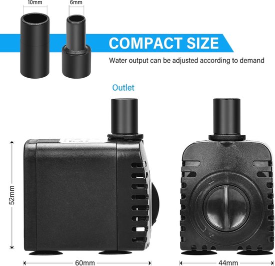 Dompelpomp 21 liter 1,8bar 12volt
