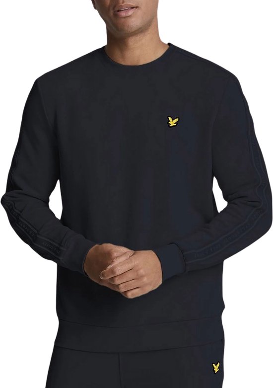 Lyle And Scott Vintage Pull à Col Ras-du-Cou Homme Bleu Marine