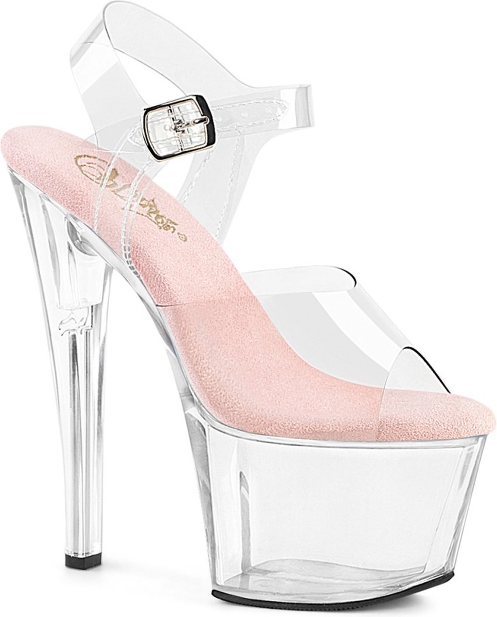 Pleaser - SKY-308 Sandaal met enkelband, Paaldans schoenen - US 5 - 35 Shoes - Roze