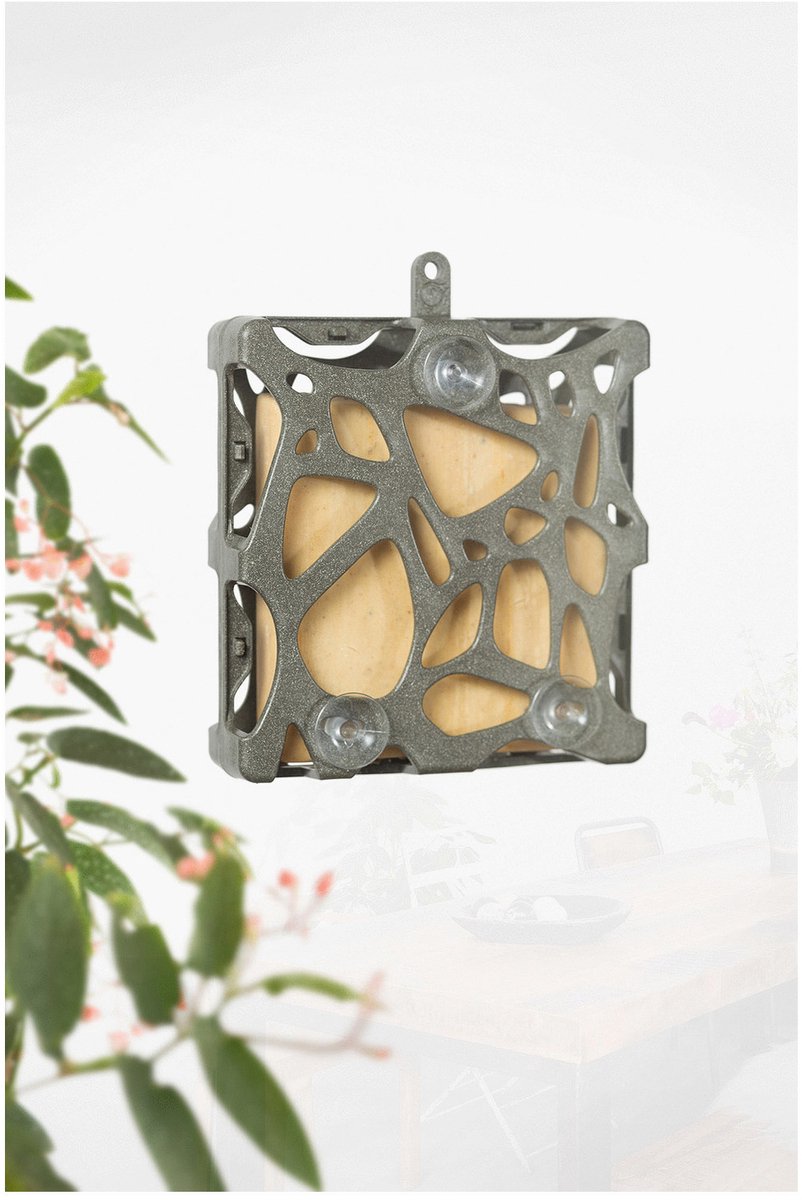 Singing Friend Anna Window Feeder 100% Recycled - Voersilo - 13x4x14 cm Grijs