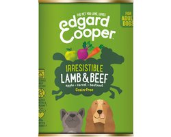 Edgard & Cooper Lam & Rund Blik - Voor volwassen honden - Hondenvoer - 400g