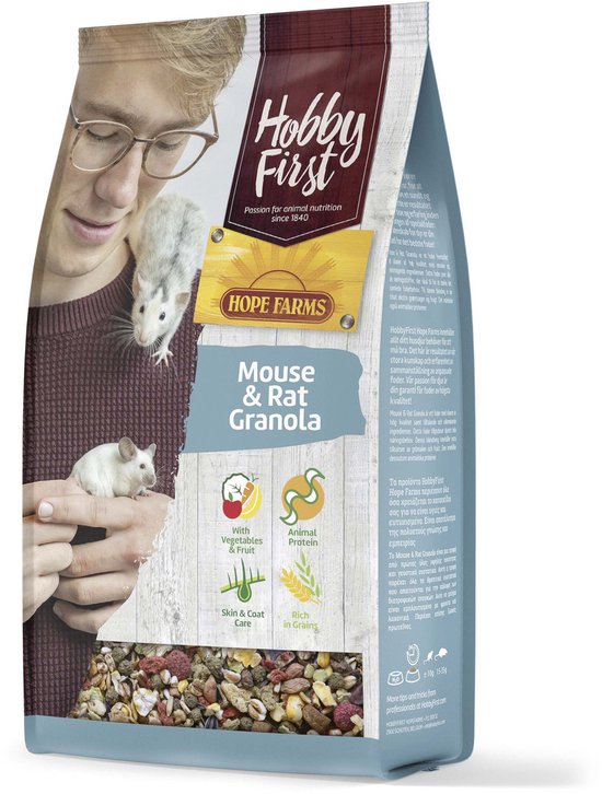 Hobbyfirst Hope Farms Mouse & Rat Granola - Rattenvoer - 800 g