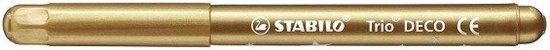 STABILO Trio DECO - Metallic Viltstift - Met Extra Dikke Punt 3,0 mm - Etui Met 8 Kleuren