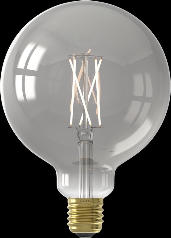 Calex Smart LED Lamp - Wifi Filament Verlichting - Globe 12,5cm - E27 - Slimme Bulb - Dimbaar - 7W