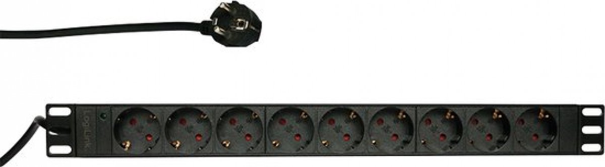 LogiLink 9-voudige PDU stekkerdoos voor 19 inch serverkasten