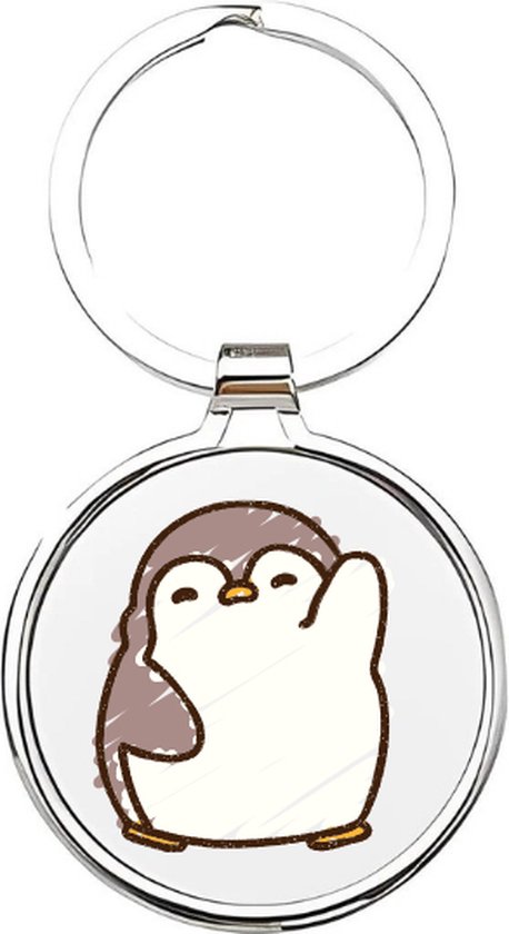 Glazen Kerstboomhanger Pinguïn Decoratie - Handbeschilderde