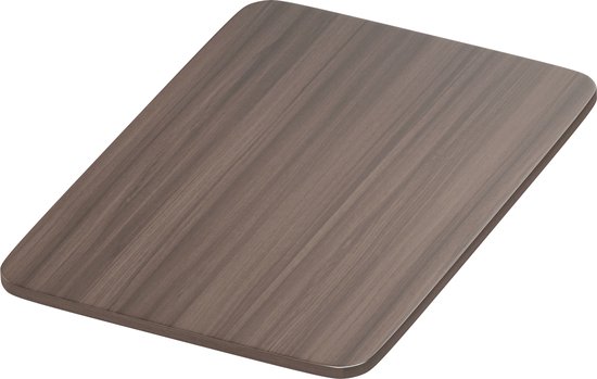Plan de travail BouncyDesk / 70x70 cm - Chêne brun - Coins arrondis