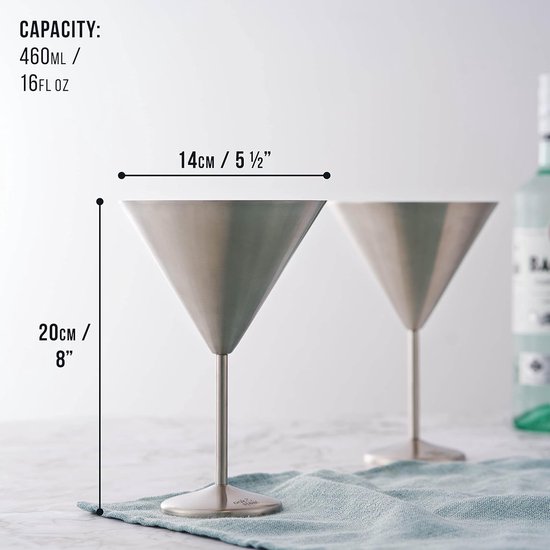 Sister.ly Martiniglazen handgemaakte gehamerde martiniglazen met gouden rand, martini-glazen, set van 2 en 2 vergulde cocktailplectrums, uniek martini-glas, perfect voor cocktails