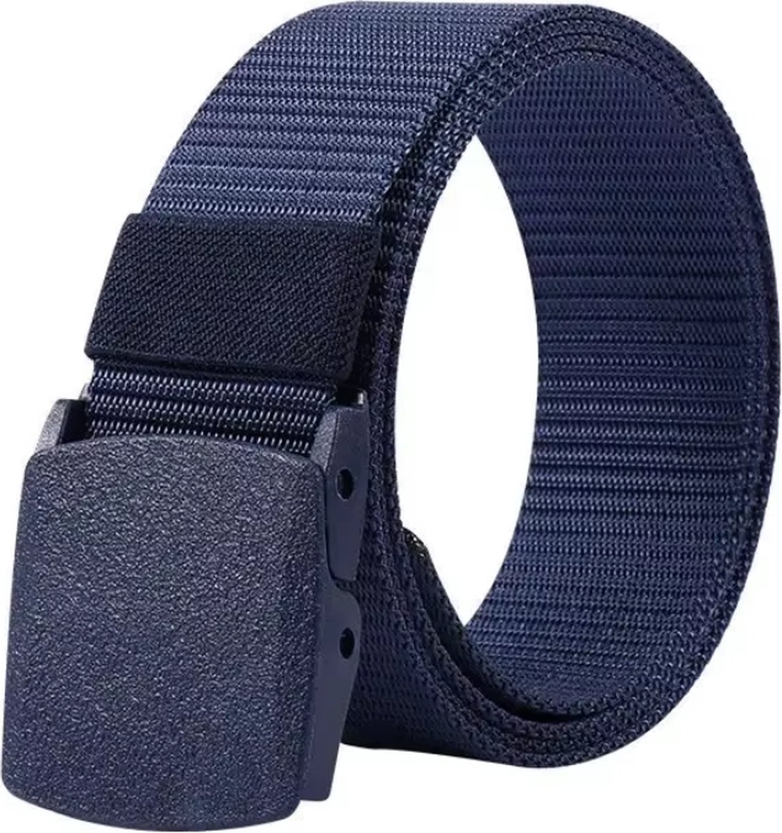 Actie4you® - Riem - Broekriem - Koppelriem - Zonder Gaatjes - Unisex - 120cm - Blauw