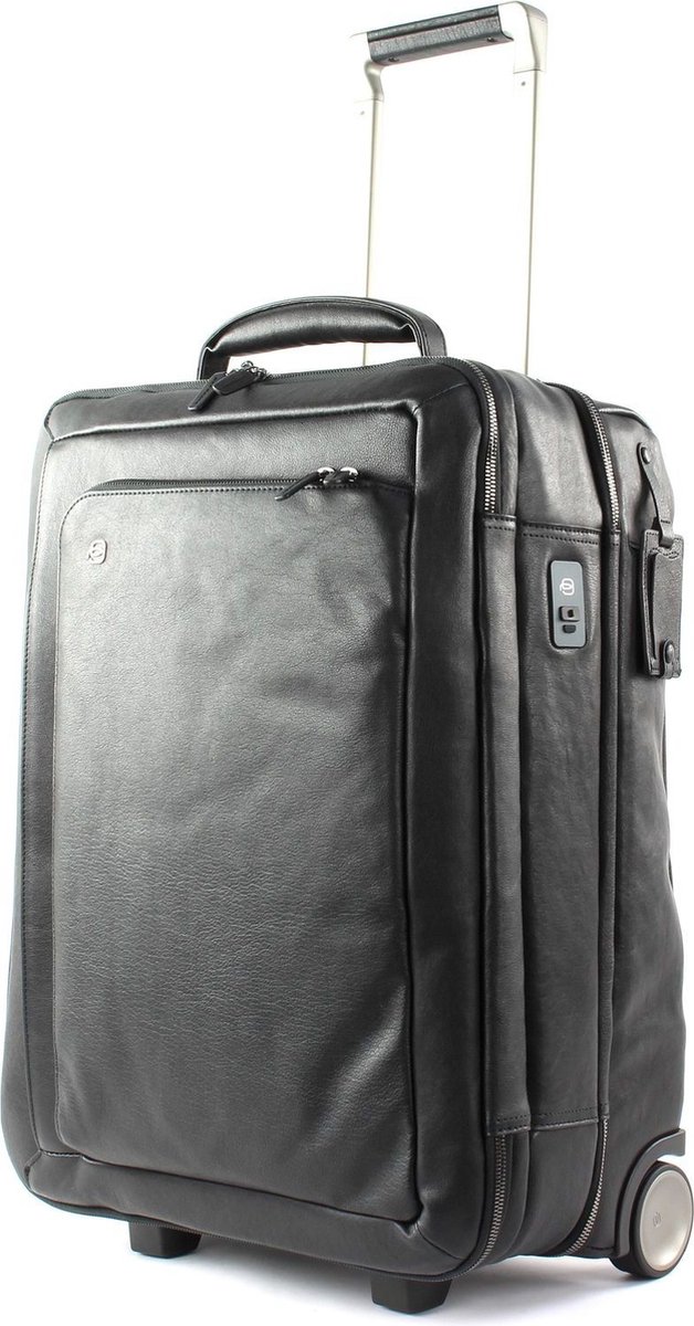 PIQUADRO Black Square Cabin Computer Trolley Nero Zwart 50cm