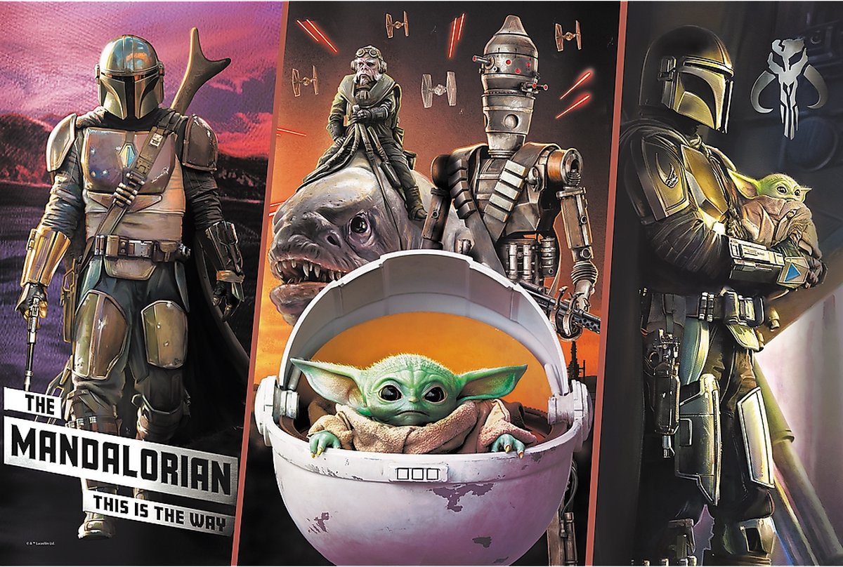 Trefl Star Wars puzzel Baby Yoda 300 stukjes - legpuzzel.