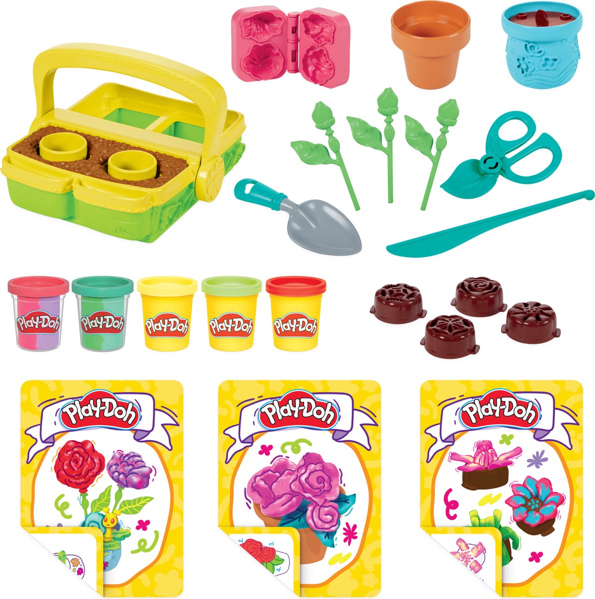 Play-Doh Bloeiende Bloemen Speelset - Boetseerklei - Inclusief 5 Play-Doh potjes — afbeelding 3