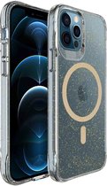 imoshion Coque adaptée pour iPhone 12 Pro / 12 - Coque arrière imoshion à Glitter adaptée pour MagSafe 2.0 - Or
