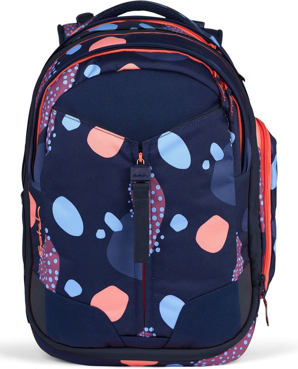 satch Schoolrugzak met laptopvak Match Coral Reef Donkerblauw