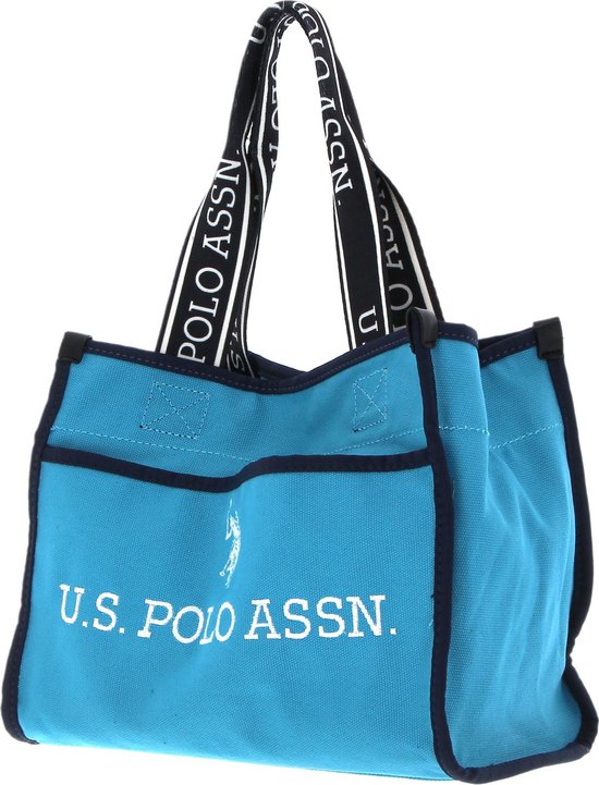 U.S. POLO ASSN. Sac à épaule Sac à main Halifax Shopping Bag Turquoise
