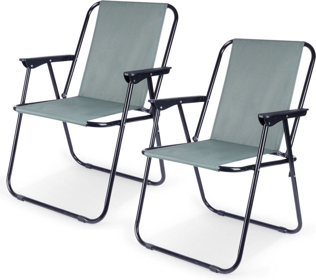 Opvouwbare Campingstoel 2 stuks - Visstoel - Vouwstoel - Opvouwbaar - Klapstoel - Tuinstoel - Buiten