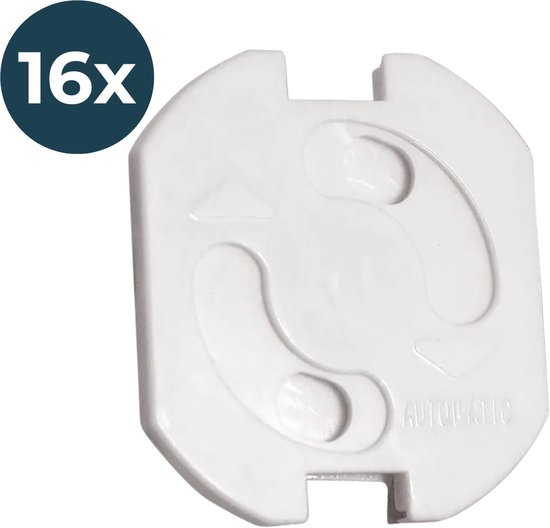 Laavir Protection Enfant Pour Prises électriques, 16 Pièces Protecteurs De Prise Blancs À L'épreuve Des Enfants Avec Mécanisme Rotatif, Caches-prises Pour Bébés Et Enfants
