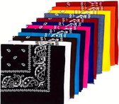 Wakiki - Altijd Handig! - Bandana - Paisley Bandana's 12 stuks - Bandana Heren / Dames - Bandana ketting